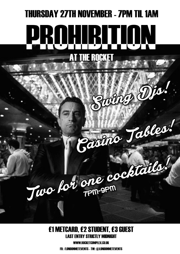Prohibition - casino and swing night